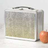 Lunch Box Dégradé Silver et Gold Glit (En situation)