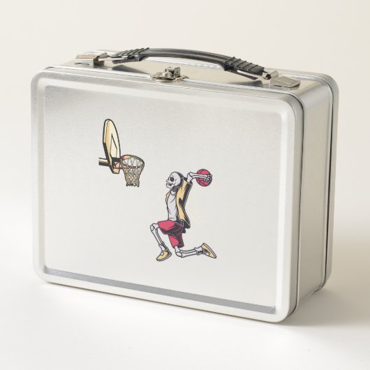 Lunch Box Déguisement de joueur de basket-ball squelette pou (Devant)