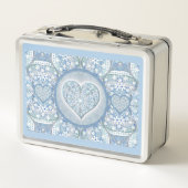 Lunch Box Dentelle en céramique bleu clair (Dos)