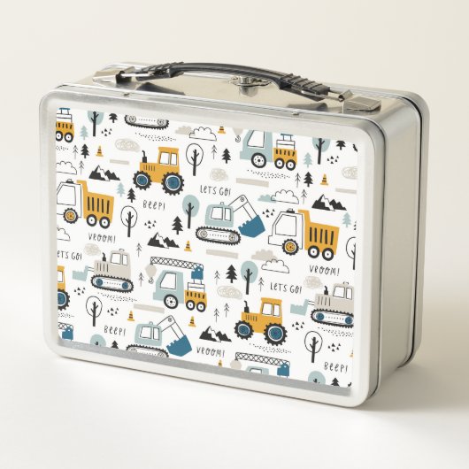 Lunch Box Déplaçons le Motif de véhicule (Dos)