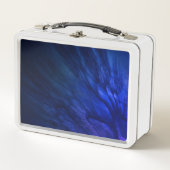 Lunch Box Des ailes mystiques aux plumes bleues profondes (Devant)