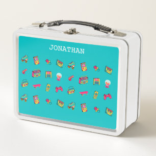 Lunch Box des choses cool des années 80 et 90 - rétro vintag