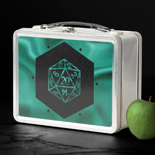 Lunch Box Dés RPG Emerald Imaginaire Tabletop Retro Gamer