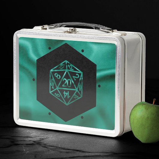 Lunch Box Dés RPG | Emerald Imaginaire Tabletop Retro Gamer