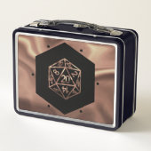 Lunch Box Dés RPG | Imaginaire cuivre Retro Tabletop PnP Gam (Dos)