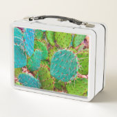 Lunch Box Désert Prickly Pear Cactus Green Garden (Dos)
