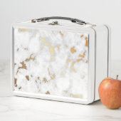 Lunch Box Design élégant en marbre or classique (En situation)