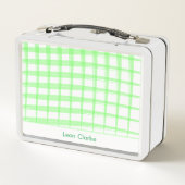 Lunch Box Design en treillis vert simple (Dos)