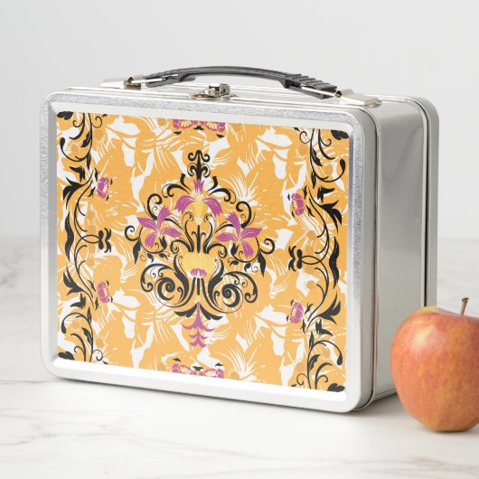 Lunch Box Design graphique, Fleurs gothiques, Vie Hollow (En situation)