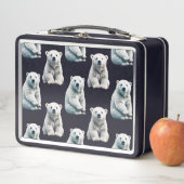 Lunch Box Design Motif animal de l'ours polaire (En situation)