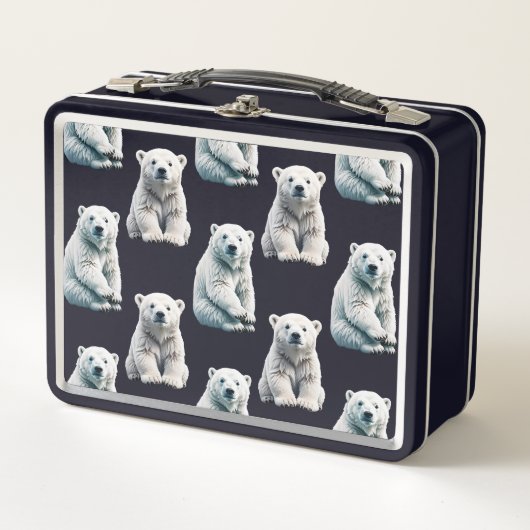 Lunch Box Design Motif animal de l'ours polaire (Devant)