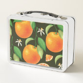 Lunch Box Design motif orange transparent. (Dos)