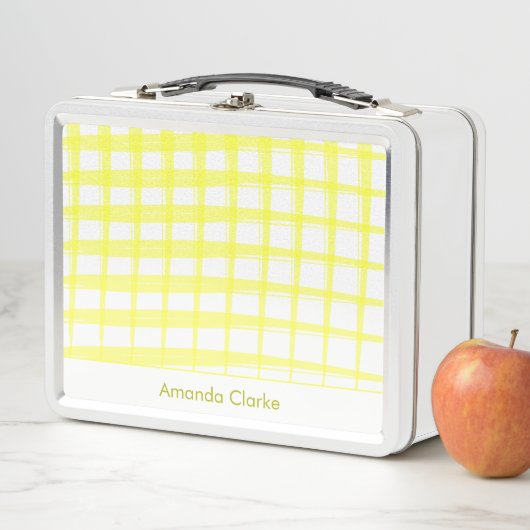 Lunch Box Design simple de latte jaune moderne (En situation)