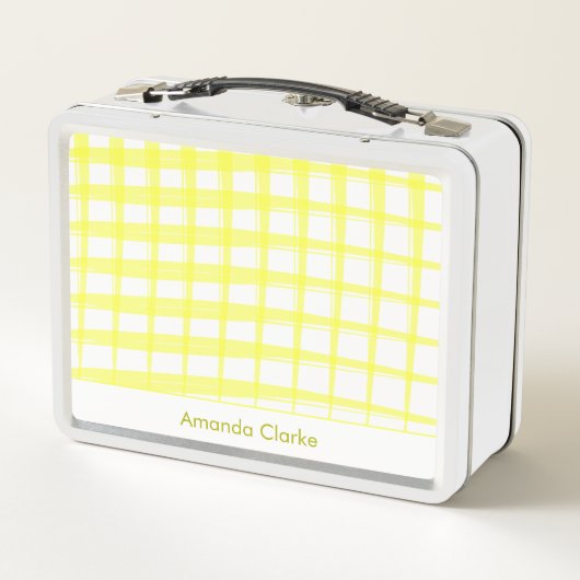 Lunch Box Design simple de latte jaune moderne (Dos)