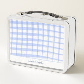 Lunch Box Design simple en lattes bleues (Dos)