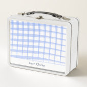 Lunch Box Design simple en lattes bleues (Devant)