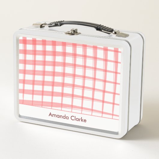 Lunch Box Design simple moderne de latte rouge (Devant)