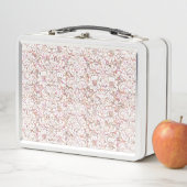 Lunch Box Design vintage rose pâle (En situation)