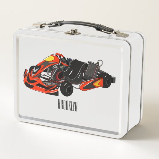 Lunch Box dessin animé de Kart racing (Devant)