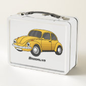 Lunch Box Dessin animé de voiture classique (Dos)