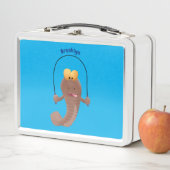 Lunch Box Dessin animé drôle de poisson mudskipper sautant (En situation)