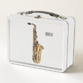 Lunch Box dessin animé saxophone (Devant)