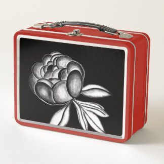 Lunch Box dessin au crayon de pivoines