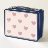 Lunch Box Dessin cardiaque I Nom personnalisé (Dos)