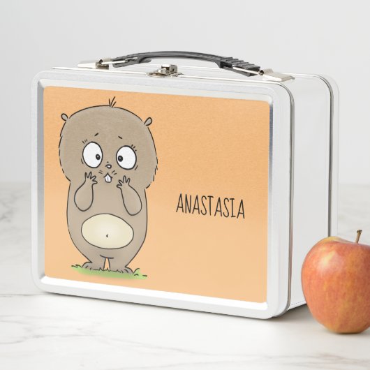 Lunch Box Dessin d'adorable hamster (En situation)