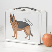 Lunch Box dessin de berger allemand (En situation)