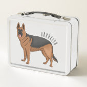 Lunch Box dessin de berger allemand (Dos)