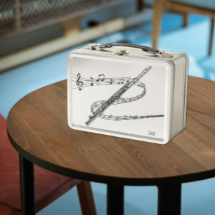 Lunch Box Dessin de flux Notation musicale torride Initi