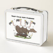 Lunch Box Dessin de l'humour vautours drôle (Dos)