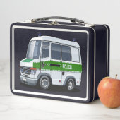 Lunch Box Dessin de police Van (En situation)