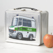 Lunch Box Dessin de police Van (En situation)