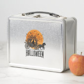 Lunch Box Dessin de sorcière de calèche de citrouille Hallow (En situation)