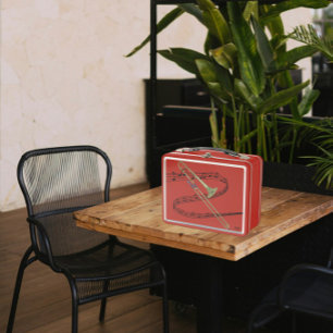 Lunch Box Dessin de Trombone du personnel de musique torride