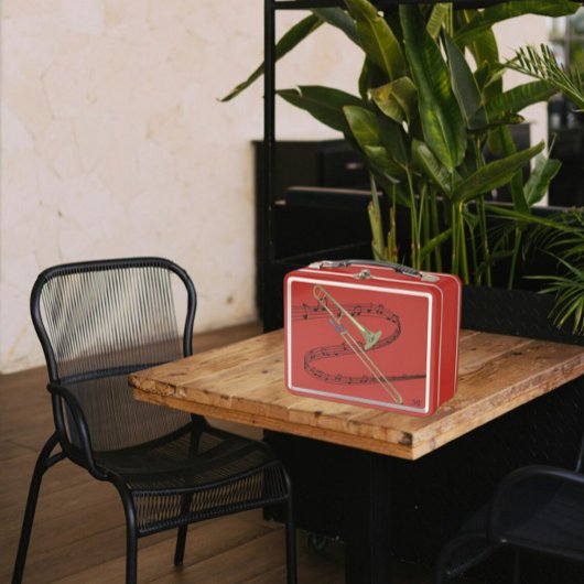 Lunch Box Dessin de Trombone du personnel de musique torride