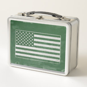 Lunch Box Dessin du drapeau américain sur tableau noir (dess