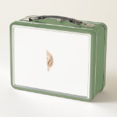 Lunch Box dessin d'une fleur avec des feuilles (Dos)