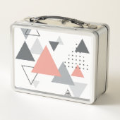 Lunch Box Dessin géométrique scandinave abstrait (Dos)