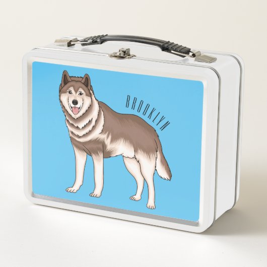 Lunch Box dessin humoristique sibérien husky (Devant)