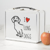 Lunch Box Dessin mignon de chien teckel d'amour (En situation)