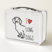 Lunch Box Dessin mignon de chien teckel d'amour (Dos)