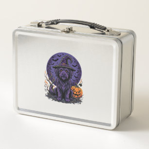Lunch Box Dessin vectoriel de chien de sorcière de citrouill