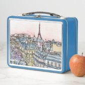Lunch Box Destinations | Aquarelle Tour Eiffel & Paris (En situation)
