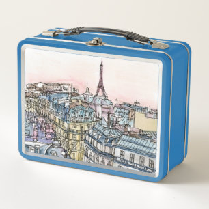 Lunch Box Destinations Aquarelle Tour Eiffel & Paris