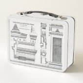 Lunch Box Détails architecturaux des chambres Grecques (Dos)