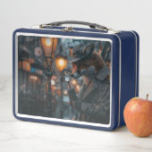 Lunch Box Détecteur de renard simple dans un cadre plus noir (En situation)