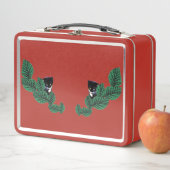 Lunch Box Deux chatons avec Feuille (En situation)